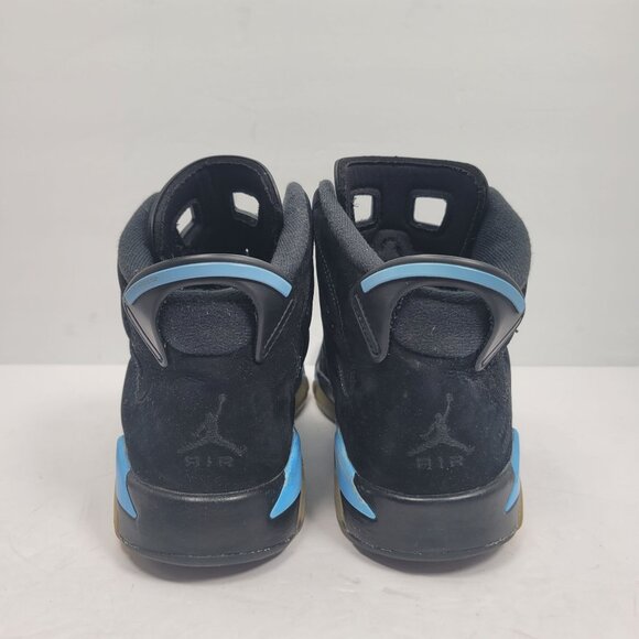 Air Jordan 6 Retro GS UNC 2017 Youth Black Blue Sneakers 384664-006 US Size 6Y - Picture 4 of 8